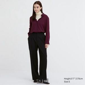 NWT Uniqlo Wide Fit Pleated Pants (Altered)